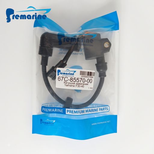 67C-85570-00 Yamaha Outboard PART OEM, Outboard Ignition Coil Assembly 4 Stroke 40/50/60HP, OBM Supplier PREMARINE